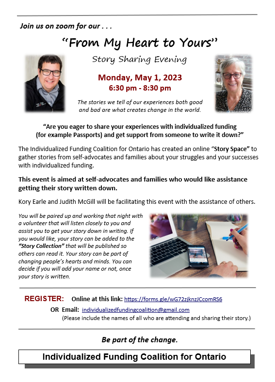 From My Heart to Yours, Story Sharing Evening-May 1, 2023